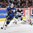 MONTREAL, CANADA - DECEMBER 29: Sweden's Joel Eriksson Ek #20 skates with the puck while Finland's Olli Juolevi #7 defends and Veini Vehvilainen #31 looks on during  preliminary round action at the 2017 IIHF World Junior Championship. (Photo by Francois Laplante/HHOF-IIHF Images)

